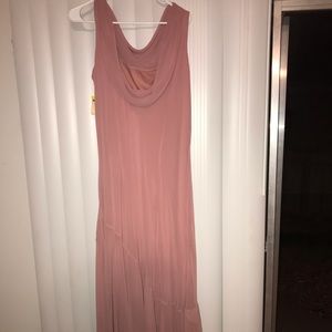 Blush pink evening gown